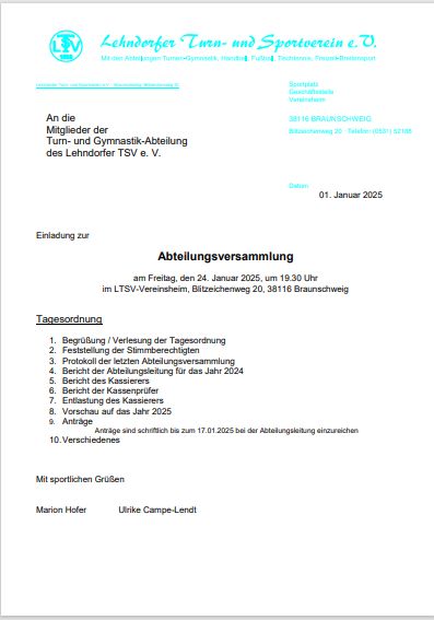 Einladung
